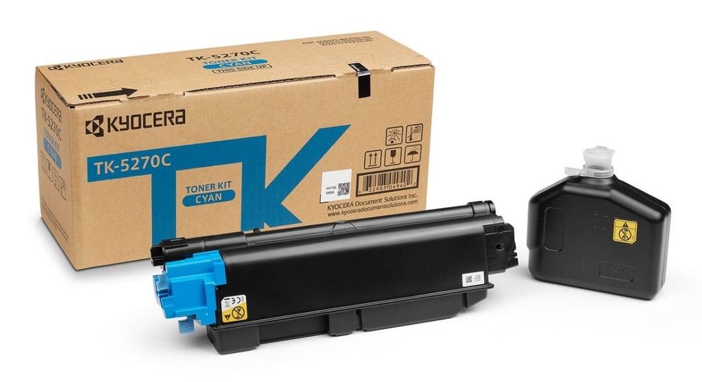 Original Kyocera TK-5270C Cyan Toner Cartridge 1T02TVCNL0